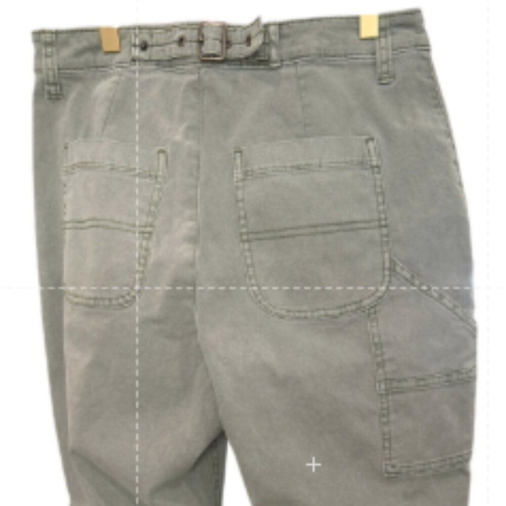 Old Navy Olive Green Twill Cargo Pants Women's Size 4 EUC - Picture 4 of 7